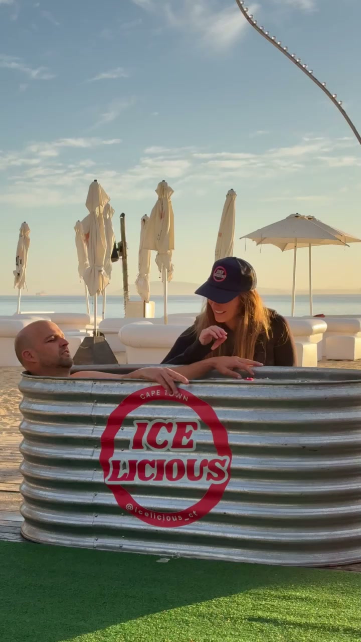Icelicious ice bath event in Cape Town